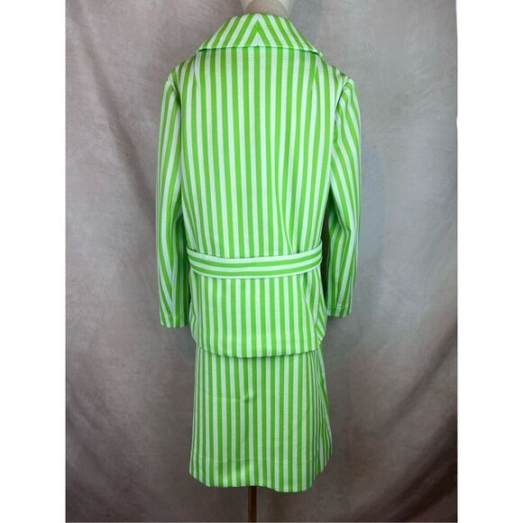 Vintage 1970s Mod MCM Plus Size Skirt Suit Large Psychedelic Nardis of Dallas - Picture 9 of 10